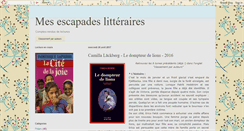 Desktop Screenshot of escapadeslitteraires.blogspot.com