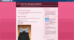 Desktop Screenshot of feed-your-shopping-addiction.blogspot.com