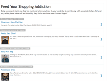 Tablet Screenshot of feed-your-shopping-addiction.blogspot.com