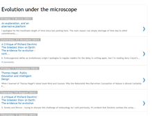 Tablet Screenshot of evolutionunderthemicroscope.blogspot.com