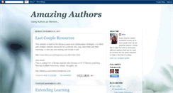 Desktop Screenshot of amazingauthors.blogspot.com