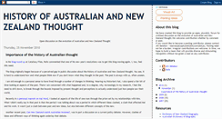 Desktop Screenshot of historyofaustralianthought.blogspot.com