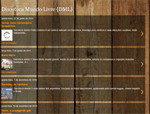 Tablet Screenshot of discotecamundolivre.blogspot.com