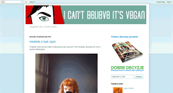 Desktop Screenshot of icantbelieveitsvegan-veganstories.blogspot.com