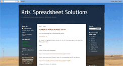 Desktop Screenshot of krisexcelpostings.blogspot.com