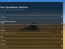 Tablet Screenshot of krisexcelpostings.blogspot.com
