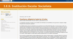 Desktop Screenshot of institucionescolarsocialista.blogspot.com