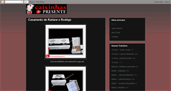 Desktop Screenshot of caixinhadepresente.blogspot.com