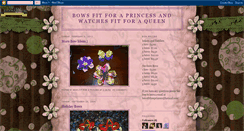 Desktop Screenshot of bowsfitforaprincess.blogspot.com