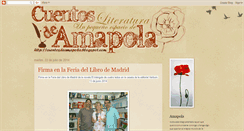 Desktop Screenshot of cuentosdeamapola.blogspot.com