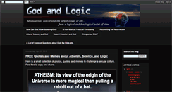 Desktop Screenshot of god-and-logic.blogspot.com