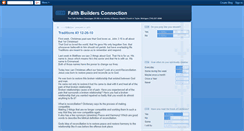Desktop Screenshot of faithbuildersconnection.blogspot.com