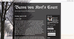 Desktop Screenshot of baronvonkorf.blogspot.com