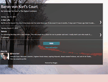 Tablet Screenshot of baronvonkorf.blogspot.com