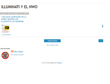 Tablet Screenshot of conspiracionesilluminatis.blogspot.com