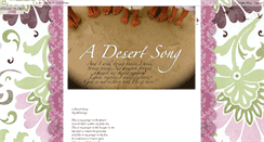 Desktop Screenshot of adesertsong.blogspot.com