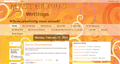Desktop Screenshot of mysterioussmysteries.blogspot.com