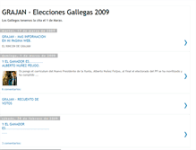 Tablet Screenshot of eleccionesgallegas2009.blogspot.com