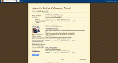 Desktop Screenshot of guitarvideosacoustic.blogspot.com