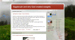 Desktop Screenshot of godcreatedcowgirls.blogspot.com