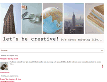Tablet Screenshot of letsbecreative-now.blogspot.com
