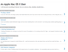 Tablet Screenshot of macosxuser.blogspot.com