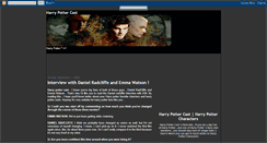 Desktop Screenshot of harry-potter-cast.blogspot.com