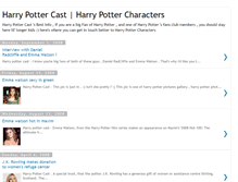 Tablet Screenshot of harry-potter-cast.blogspot.com