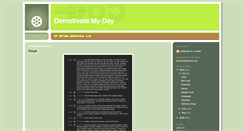 Desktop Screenshot of demotivatemyday.blogspot.com