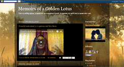 Desktop Screenshot of memoirsofagoldenlotus.blogspot.com