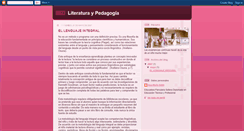 Desktop Screenshot of literaturaypedagogia.blogspot.com