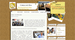 Desktop Screenshot of cronicasenlamesa.blogspot.com