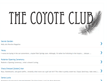 Tablet Screenshot of coyote-club.blogspot.com