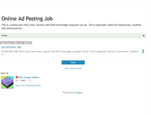 Tablet Screenshot of jobparttimeonline.blogspot.com