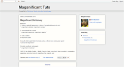 Desktop Screenshot of magsnificanttuts.blogspot.com
