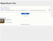 Tablet Screenshot of magsnificanttuts.blogspot.com