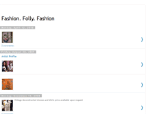 Tablet Screenshot of fashionfollyfashion.blogspot.com