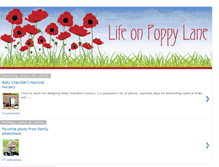 Tablet Screenshot of lifeonpoppylane.blogspot.com