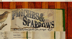 Desktop Screenshot of finchesandsparrows.blogspot.com