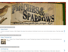 Tablet Screenshot of finchesandsparrows.blogspot.com