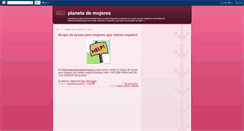 Desktop Screenshot of planetademujeres.blogspot.com