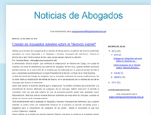 Tablet Screenshot of noticiasdeabogados.blogspot.com