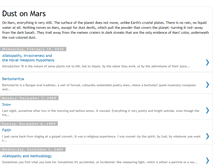 Tablet Screenshot of martiandust.blogspot.com