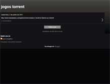 Tablet Screenshot of jogostorrent.blogspot.com
