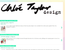 Tablet Screenshot of chloetaylordesign.blogspot.com