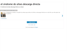 Tablet Screenshot of elsindromedeulisesdescargadirecta.blogspot.com