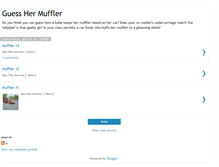 Tablet Screenshot of guesshermuffler.blogspot.com