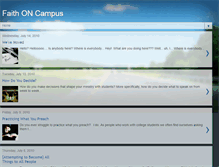 Tablet Screenshot of campusministryguy.blogspot.com