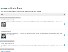 Tablet Screenshot of duniabarumama.blogspot.com