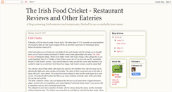 Desktop Screenshot of irishfoodcricket.blogspot.com